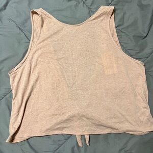 Sleeveless Crop Top With Open Back